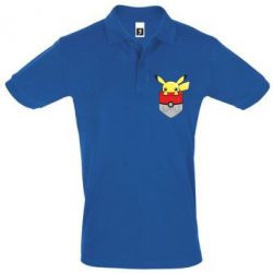 Мужское поло Pikachu in pocket - PrintSalon
