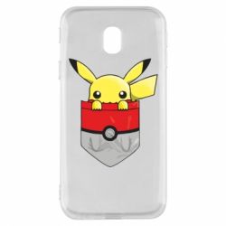 Чехол для Samsung J3 2017 Pikachu in pocket - PrintSalon