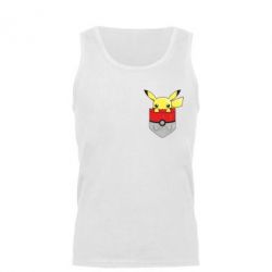 Мужская майка Pikachu in pocket - PrintSalon