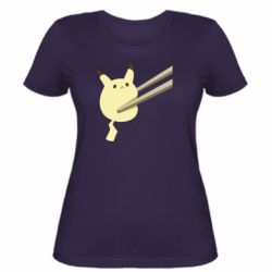 Женская футболка Pikachu in the sticks