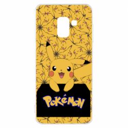 Чехол для Samsung A8 2018 Pikachu Pika-Pika