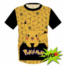 Дитяча 3D футболка Pikachu Pika-Pika - PrintSalon