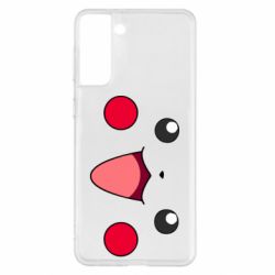 Чехол для Samsung S21+ Pikachu Smile - PrintSalon