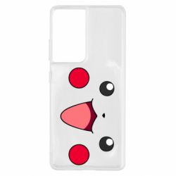 Чехол для Samsung S21 Ultra Pikachu Smile - PrintSalon