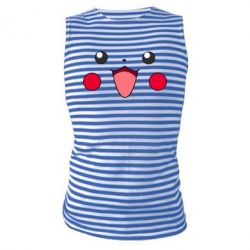Майка-тельняшка Pikachu Smile - PrintSalon
