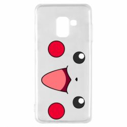 Чехол для Samsung A8 2018 Pikachu Smile - PrintSalon