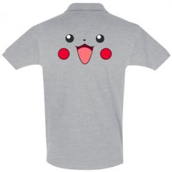 Мужское поло Pikachu Smile - PrintSalon