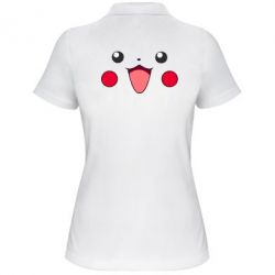 Женское поло Pikachu Smile - PrintSalon