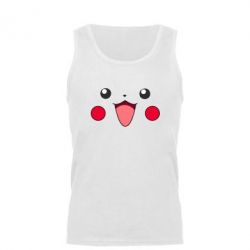 Мужская майка Pikachu Smile - PrintSalon