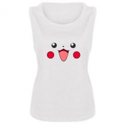 Женская майка Pikachu Smile - PrintSalon