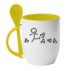 Чашка с ложкой Пинать - PrintSalon