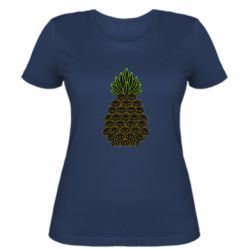 Женская футболка Pineapple cat - PrintSalon
