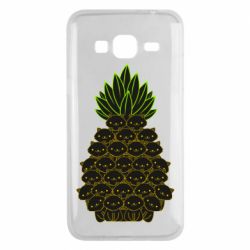 Чехол для Samsung J3 2016 Pineapple cat - PrintSalon
