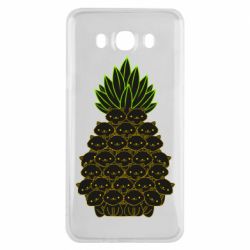 Чехол для Samsung J7 2016 Pineapple cat - PrintSalon