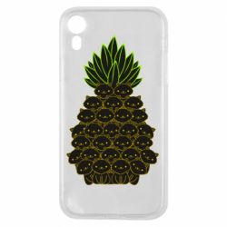 Чехол для iPhone XR Pineapple cat