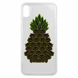 Чехол для iPhone Xs Max Pineapple cat - PrintSalon