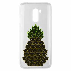 Чехол для Xiaomi Pocophone F1 Pineapple cat - PrintSalon