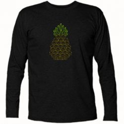 Футболка с длинным рукавом Pineapple cat - PrintSalon