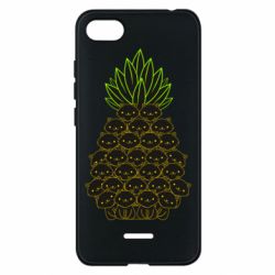 Чехол для Xiaomi Redmi 6A Pineapple cat - PrintSalon