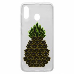 Чехол для Samsung A20 Pineapple cat - PrintSalon
