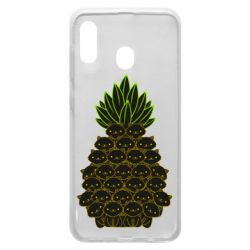 Чехол для Samsung A30 Pineapple cat - PrintSalon