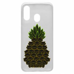 Чехол для Samsung A40 Pineapple cat - PrintSalon