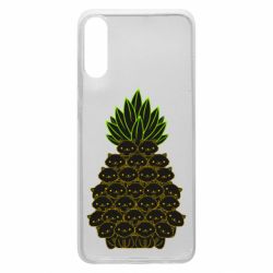 Чехол для Samsung A70 Pineapple cat - PrintSalon