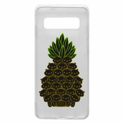 Чехол для Samsung S10 Pineapple cat - PrintSalon