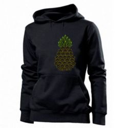 Женское худи Pineapple cat - PrintSalon