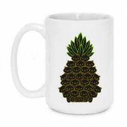 Чашка 420ml Pineapple cat - PrintSalon