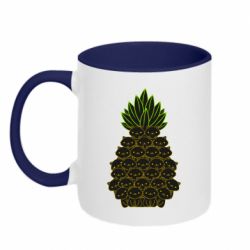 Чашка двокольорова Pineapple cat