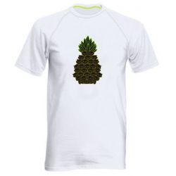 Мужская футболка для спорта Pineapple cat - PrintSalon