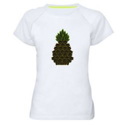 Женская футболка для спорта Pineapple cat - PrintSalon