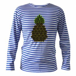 Тельняшка с длинным рукавом Pineapple cat - PrintSalon