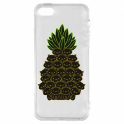 Чехол для iPhone5/5S/SE Pineapple cat - PrintSalon