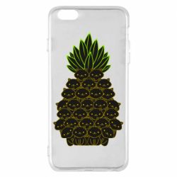 Чехол для iPhone 6 Plus/6S Plus Pineapple cat - PrintSalon