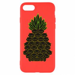 Чехол для iPhone 7 Pineapple cat - PrintSalon