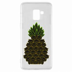 Чехол для Samsung A8+ 2018 Pineapple cat - PrintSalon