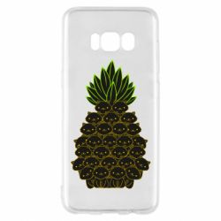 Чехол для Samsung S8 Pineapple cat - PrintSalon