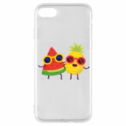 Чехол для iPhone SE 2022 Pineapple with watermelon - PrintSalon