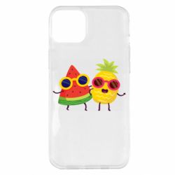 Чехол для iPhone 14 Plus Pineapple with watermelon - PrintSalon