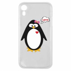 Чехол для iPhone XR Пингвин девочка - PrintSalon
