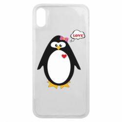 Чехол для iPhone Xs Max Пингвин девочка - PrintSalon