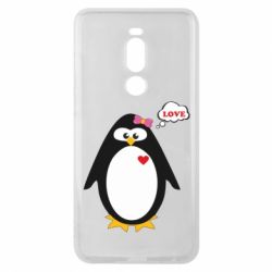 Чехол для Meizu Note 8 Пингвин девочка - PrintSalon
