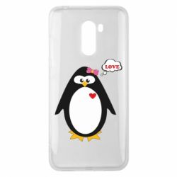 Чехол для Xiaomi Pocophone F1 Пингвин девочка - PrintSalon