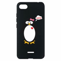 Чехол для Xiaomi Redmi 6A Пингвин девочка - PrintSalon