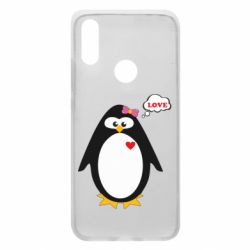 Чехол для Xiaomi Redmi 7 Пингвин девочка - PrintSalon
