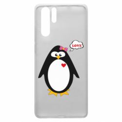 Чехол для Huawei P30 Pro Пингвин девочка - PrintSalon