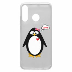 Чехол для Huawei P30 Lite Пингвин девочка - PrintSalon