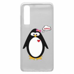 Чехол для Huawei P30 Пингвин девочка - PrintSalon